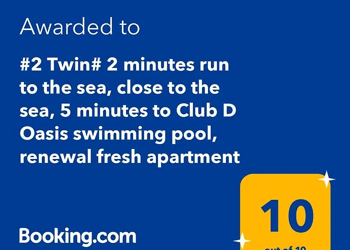 2 Minutes Run To The Sea Only 152m, Special Benefit Of Waterpark 195m Away Apartamento *